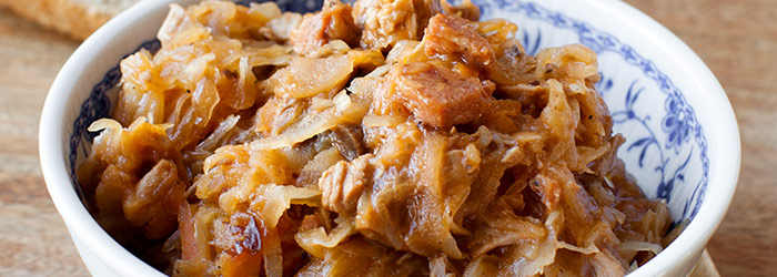 Bigos z kiszonej kapusty