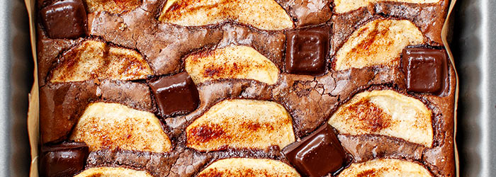 Brownie z jabłkami