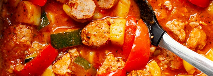 Chłopski garnek z cukinią