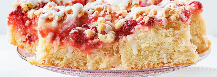 Ciasto drożdżowe z truskawkami