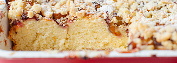 Ciasto drożdżowe ze śliwkami