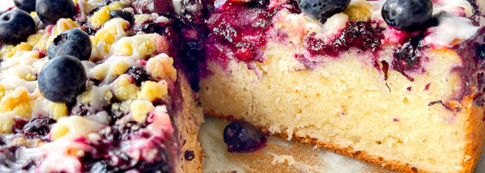 Ciasto jogurtowe z borówkami