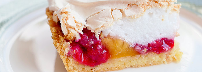 Ciasto kruche z malinami