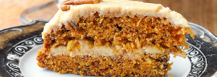 Ciasto marchewkowe z kremem orzechowym