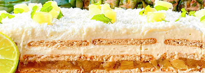 Ciasto Piña Colada - bez pieczenia