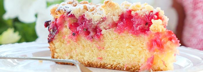 Ciasto z porzeczkami i kruszonką