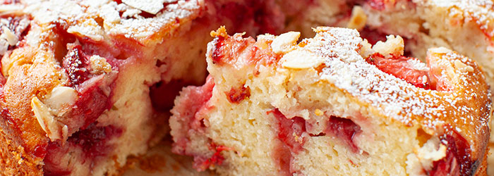 Ciasto z truskawkami i ricottą