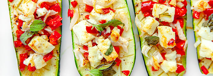 Cukinia pieczona z fetą