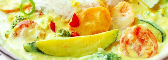 Curry z warzywami z mlekiem kokosowym