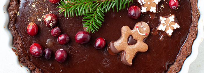 Czekoladowa tarta świąteczna