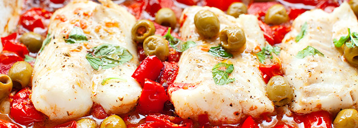 Dorsz zapiekany po włosku