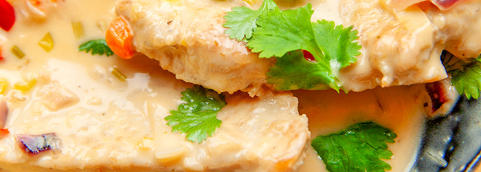 Filety drobiowe w sosie limonkowo-kokosowym