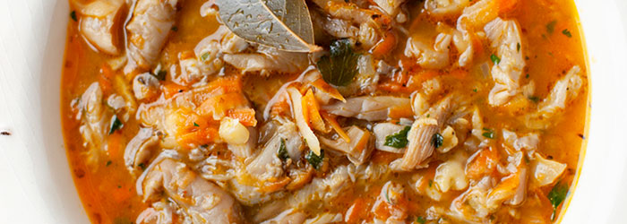 Flaczki z boczniaków