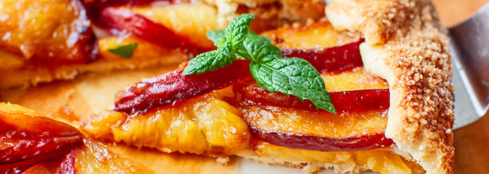 Galette z brzoskwiniami