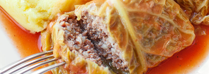 Gołąbki z mięsem i kaszą gryczaną