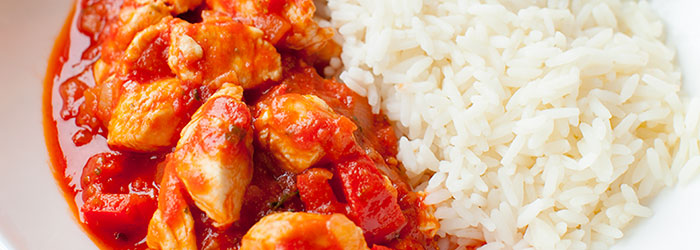 Gulasz drobiowy z piersi kurczaka