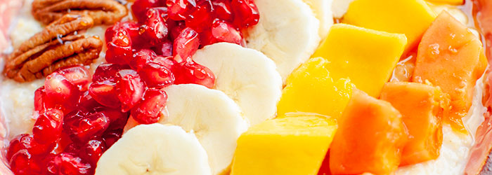 Jaglanka z owocami egzotycznymi