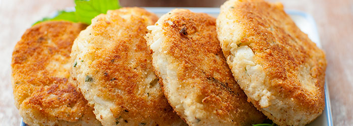 Kotlety z kalafiora i kaszy jaglanej