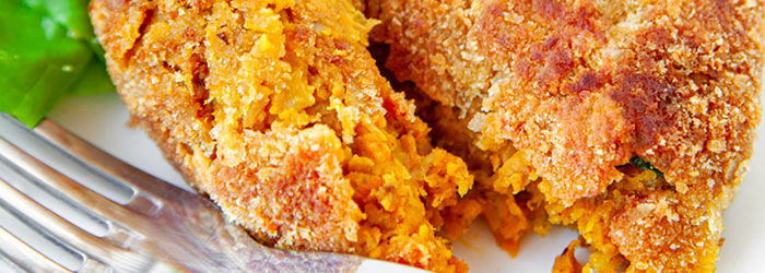 Kotlety z soczewicy i batatów