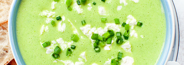 Krem z cukinii z fetą