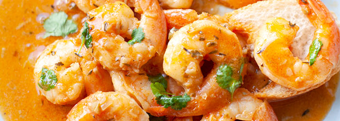 Krewetki w sosie po luizjańsku