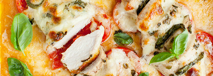 Kurczak Caprese z piekarnika