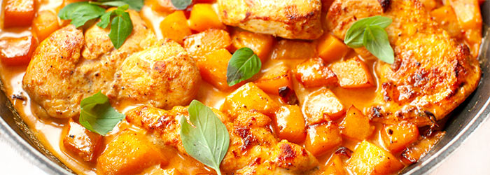Kurczak curry z dynią