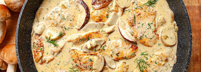 Kurczak w sosie grzybowym