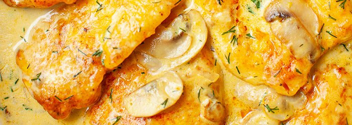 Kurczak z pieczarkami