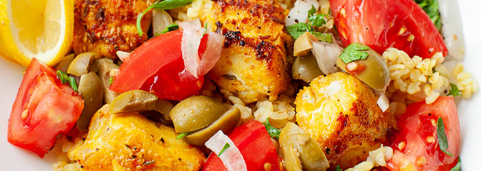 Marokańska sałatka z dorszem