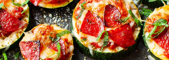 Mini pizze z cukinii