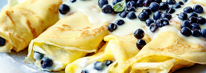 Naleśniki z jagodami