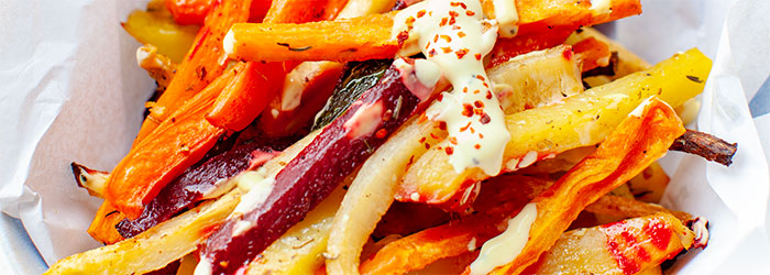 Pieczone frytki z warzyw