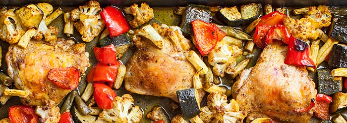 Pieczone udka w pięciu smakach