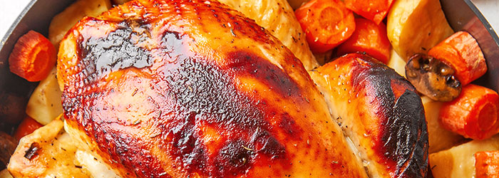 Pieczony kurczak zagrodowy