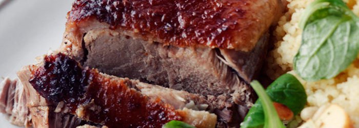 Pierś kaczki długo pieczona w soku pomarańczowym