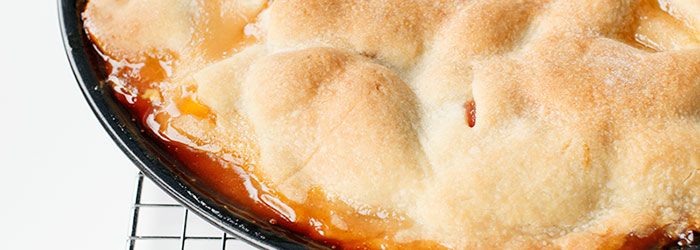 Placek z brzoskwiniami