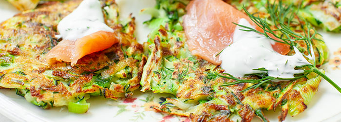 Placki z cukinii i pora