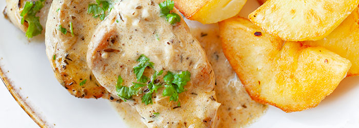 Polędwiczka wieprzowa w sosie z whisky