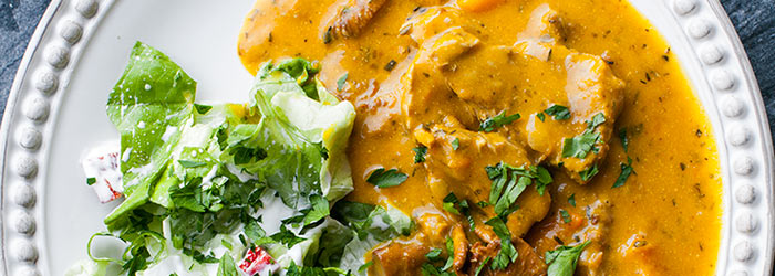 Polędwiczka z dynią i grzybami