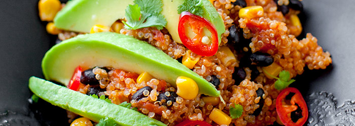 Quinoa po meksykańsku z jednej patelni