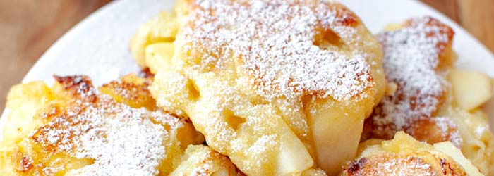 Racuchy drożdżowe z jabłkami