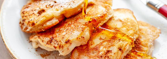 Racuchy na maślance z jabłkami