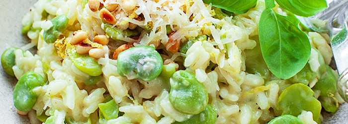 Risotto z bobem