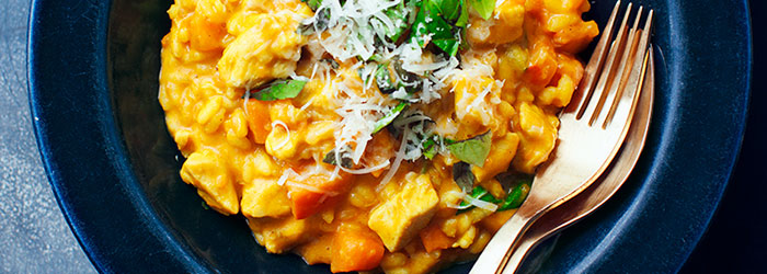 Risotto z kurczakiem i dynią