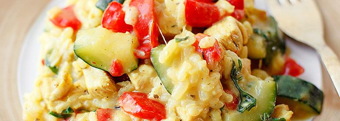 Risotto z kurczakiem i warzywami