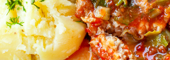 Schab gotowany w młodej kapuście