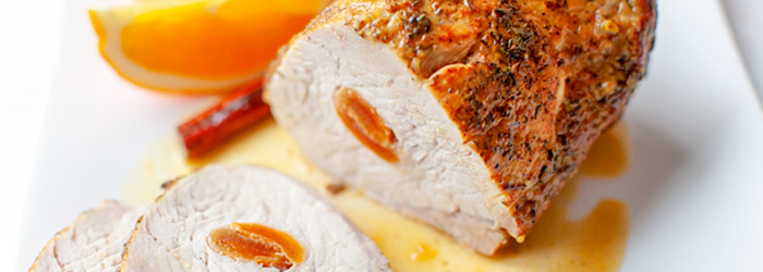 Schab pieczony z morelą