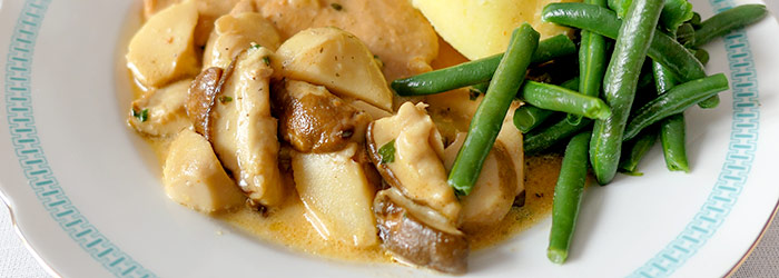 Schab w sosie borowikowym