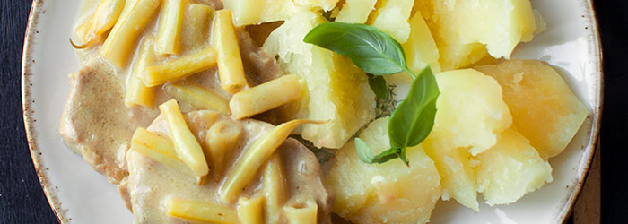 Schab w sosie musztardowym